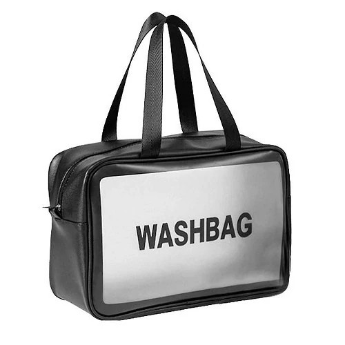 کیف لوازم آرایش زنانه مدل washbag واش بگ سایز بزرگ رنگ مشکی
